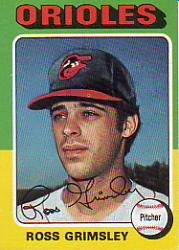 1975 Topps Mini Baseball Cards      458     Ross Grimsley